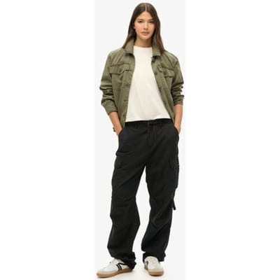 Superdry Para Cargobroek met Lage Taille Zwart Grootte: 28/32