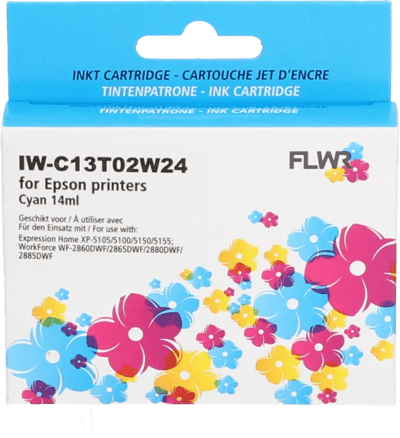 FLWR - Inktcartridge / 502XL / Cyaan - Geschikt voor Epson
