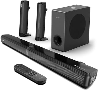 VIHES 280W 4.1 Soundbar met Dolby Atmos, Bedrade Subwoofer, Bluetooth 5.3, HDMI-eARC, Surround Sound, 3 EQ-modi, Verliesloze Audiotransmissie, Wandmontage