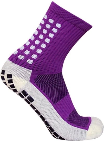 Go Go Gadget - Gripsokken - Geschikt voor Voetbal, Tennis, Hardlopen & Handbal - Anti Blaren | Compressie - Prestatieverhogend - One Size - Paars