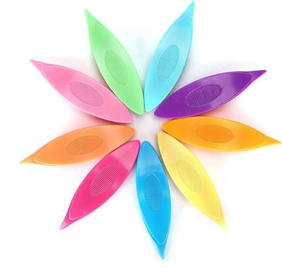 Kleurrijke 9-delige set tatting shuttles voor DIY kantklossen en weven, ideaal voor creatief handwerk