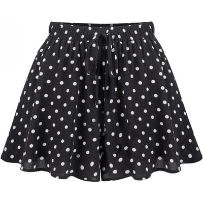 Wijdpijpige Shorts Rok Dames Zomer Nieuwe Koreaanse Versie van Hoge Taille Grote Maat Losse A-lijn Culottes 8XL black