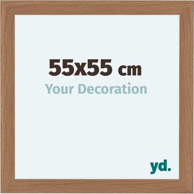 Your Decoration - Fotolijst 55x55 cm - MDF - Notenhout Licht - Como