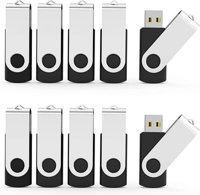 Set van 20 USB 2.0 Geheugensticks 4GB - Zwarte Flash Drives