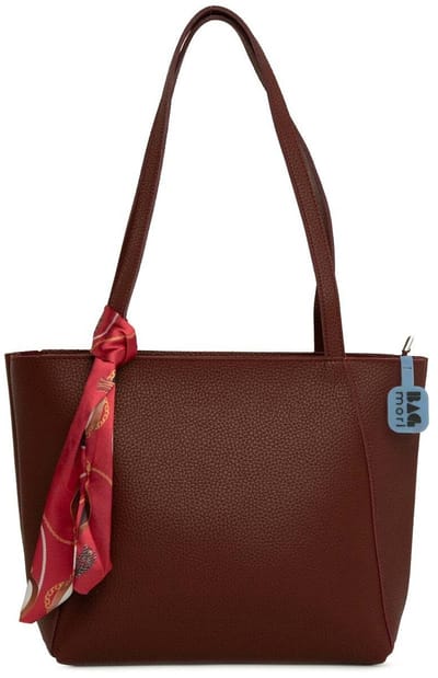 Bagmori Shopper Tote bag met meerdere compartimenten en sjaalaccessoire