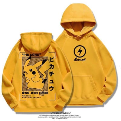Nieuwe Animatie Cartoon Schattige Bedrukte Trui Mannen en Vrouwen Koppel Hoodie S brown