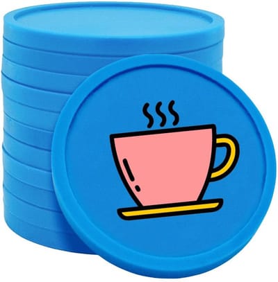 CombiCraft koffiemunten blauw - Ø29mm enkelzijdig bedrukt - 100 stuks