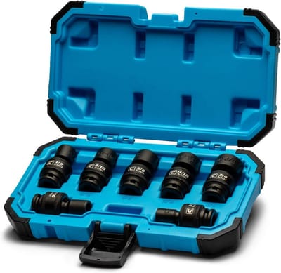 Universele Slagdoppenset 7-Delig 3/8 Inch Aandrijving SAE - Met WaveDrive Techniek