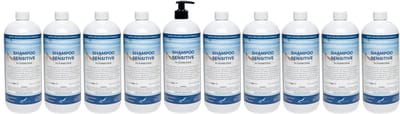 Shampoo Sensitive Care - 1 liter - 10 Stuks - met pomp - Voordeelverpakking - Haarverzorging
