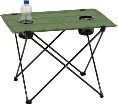 NOMAD® Amosen Campingtafel Premium | Groen | Inklapbaar & Lichtgewicht & Sterk | Bekerhouders | Camping Tafel Opvouwbaar