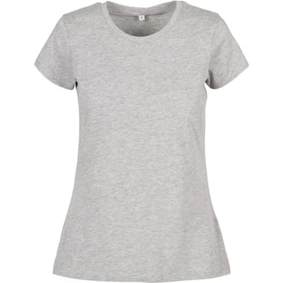 Build your Brand Ladies´ Basic Tee BYBB012 - Heather Grey - XS