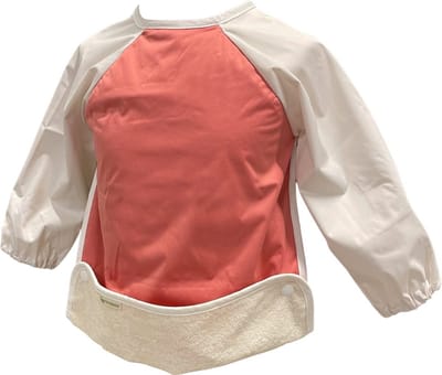 Smikkels – slab met mouwen S – rPET + badstof – dubbellaags – roze