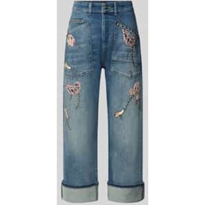 straight fit jeans van katoenmix model 'Baggy Boheme'