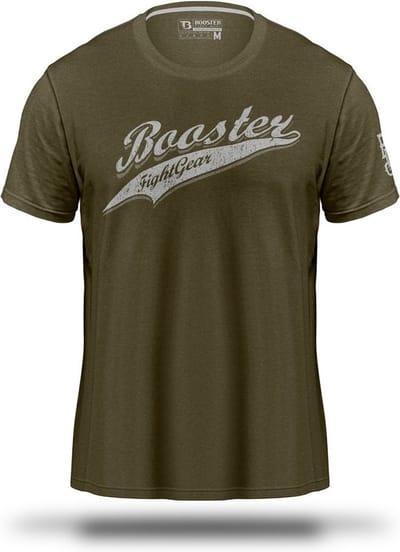 Booster Vintage Slugger T-shirt Olijfgroen - S