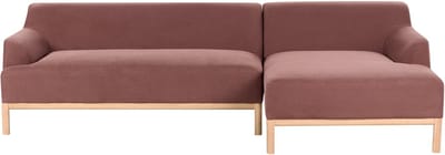 SOSJO - Hoekbank - Bordeaux - Linkszijdig - Polyester