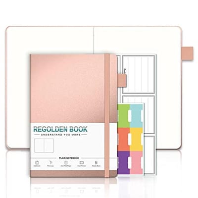Blank dagboek harde kaft A5 formaat met penhouder - notitieboek voor school, werk en persoonlijke notities
