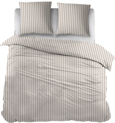 Snoozing Iris Dekbedovertrek - Tweepersoons - 200x200/220 cm - Beige