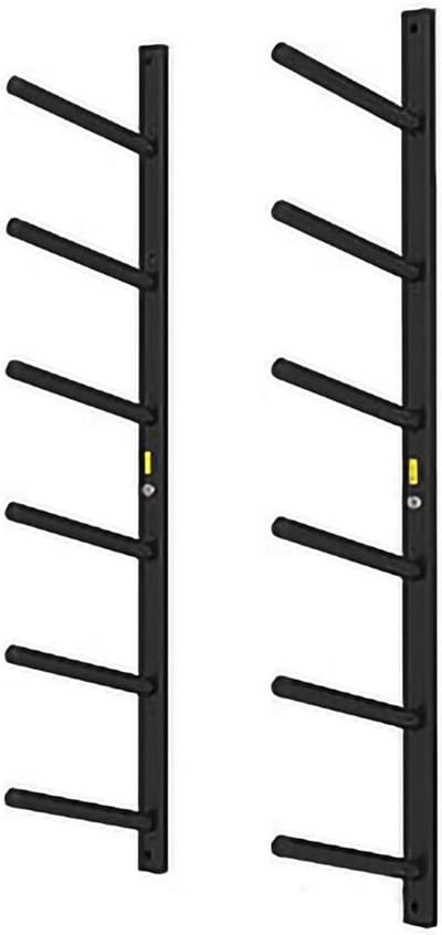 Opbergrek Fitness - Wandrek Sport - Sportspullen Opbergen - Stevige Staalconstructie - Tot 140cm Hoog - Mat Zwart