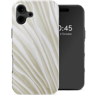 Selencia Hoesje - Geschikt voor Apple iPhone 16 - Backcover geschikt voor MagSafe - Nature Light Brown