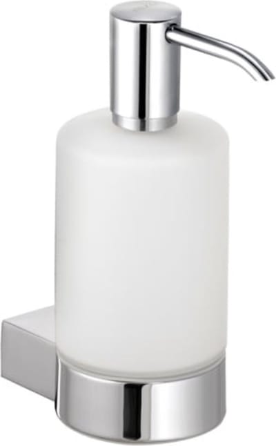 KEUCO lotiondispenser metaal kunststof, muurbeugel roestvrij staal, zeepdispenser, plan