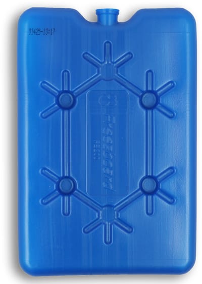 DULA platte koelelementen voor koelbox en koeltas - Freezeboard blauw plat - 1 stuk - 200 gram - 11 x 16.5 x 1.5 cm
