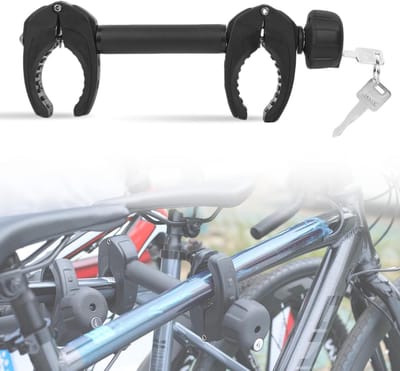Korte framehouder van 32 cm voor fietsen, montagemogelijkheden voor camper en U-buis, vergrendelbaar en stevig