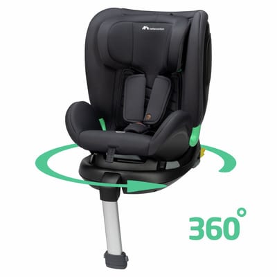 Bebeconfort Atlas 360 i-Size - Autostoeltje - Mineral Black - Vanaf de geboorte tot ca. 12 jaar
