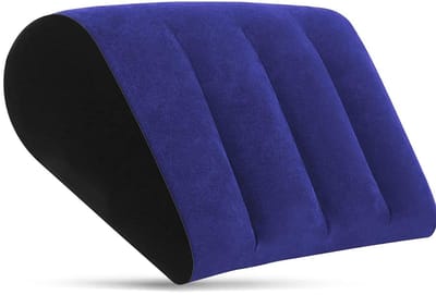 Beenkussen Rugslaper - Wigkussen - Beenkussen -Blauw met zwart