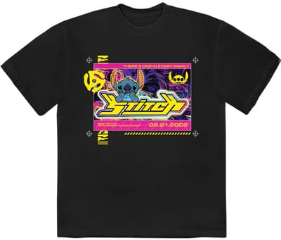 Disney - Stitch One In Every Family Heren T-shirt - S - Zwart