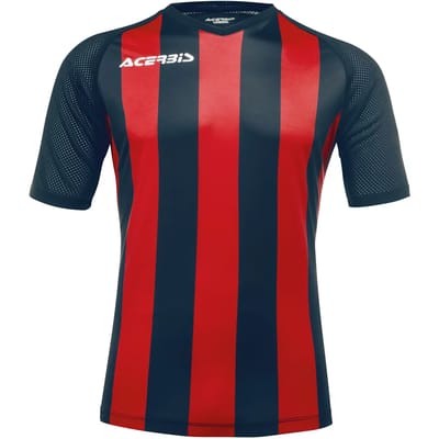 Acerbis Sports JOHAN STRIPED S/SL JERSEY (Sportshirt) BLUE/RED 5XS height JR: 156/165 .061 height JR: 108/119 .057