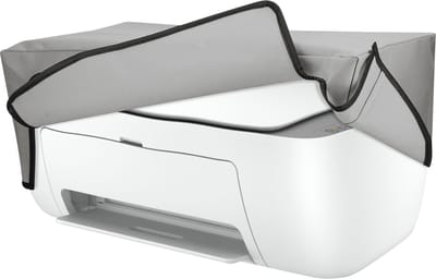 kwmobile hoes geschikt voor HP DeskJet 2755e / DeskJet 2720e / 2710e / 2820e / 2721e - Beschermhoes voor printer - Stofhoes in lichtgrijs