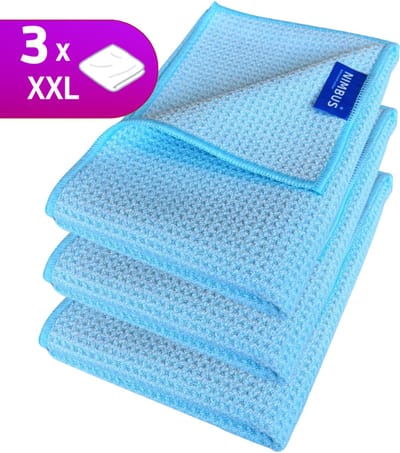 NIMBUS XXL Magic Droogdoek Medium - 3x - Voordeelverpakking - Droogdoek Badkamer / Auto / Ramen - 60x40cm - Microvezeldoek