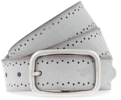 MUSTANG Leren riem Woman´s Belt 3.5 W75 Light Grey grijs