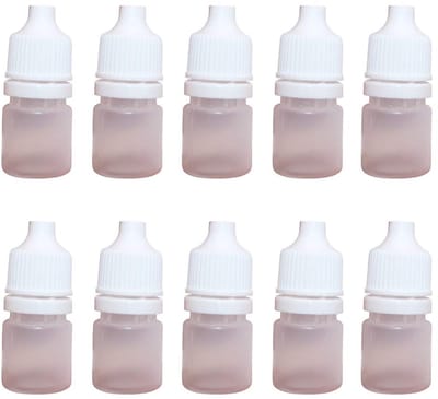 Dailygoods- Druppelfles 3 ml - Druppelflesjes 50 stuks - Dosing lid - Schroefdop - Kunststof - Geschikt voor oliën en verf - Druppelflesje