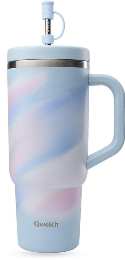 Qwetch Travel Cup Geïsoleerd - Aura Pastel Blauw