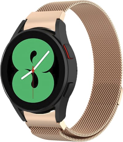 MY PROTECT - Milanees Bandje / Milanese Band - Geschikt Voor Samsung Galaxy Watch 6 / 6 Classic / Galaxy Watch 5 / 5 Pro & Watch 5 / Galaxy Watch 4/ 4 Classic - Rosé Goud