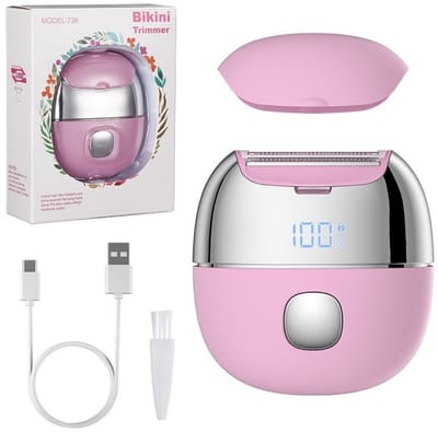 Ladyshaves voor vrouwen – Pijnloos Scheren - Elektrisch scheerapparaat - Trimmer - Epilator - Ontharingsapparaten - Bikinitrimmer - voor lichaam, oksels, benen en bikinizone - compact