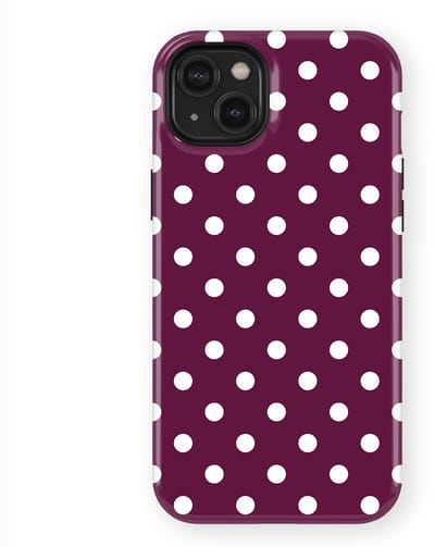 Polka Dots Hoesje geschikt voor iPhone 14 Plus | Geschikt Voor Mag | Stippen Design Backcover geschikt voor iPhone 14 Plus Purple Pop
