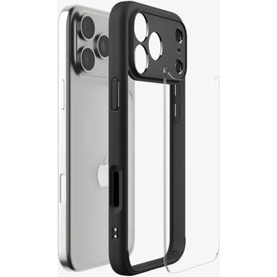 Spigen Ultra Hybrid Hoesje Geschikt voor Apple iPhone 17 Pro - Back Cover met Air Cushion - Matte Zwart