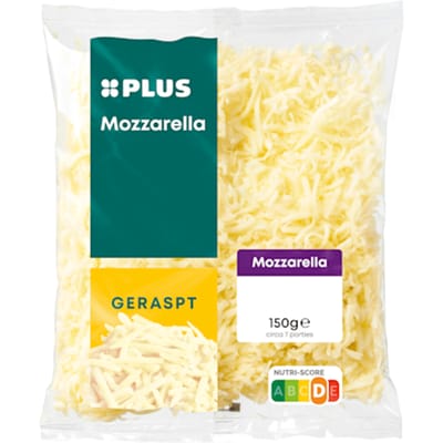 Geraspte kaas mozzarella
