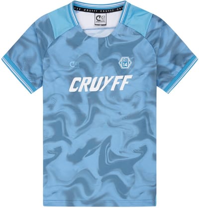 Cruyff- T-shirt - Sportshirt - Donkerblauw - Voetbal - Maat 128