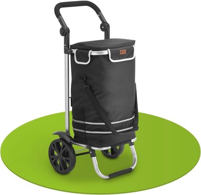 3-in-1 Boodschappentrolley met 56 Liter Tas - Inklapbaar, Multifunctioneel en Lichtgewicht