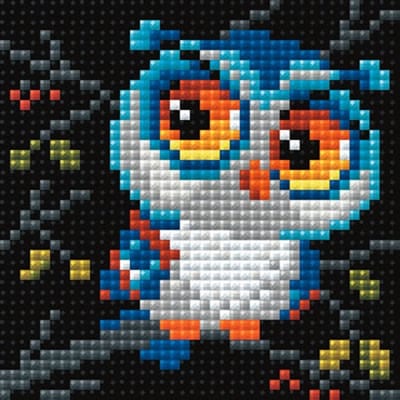 Diamond Painting UILTJE - Riolis - 10 x 10 cm - vierkante steentjes