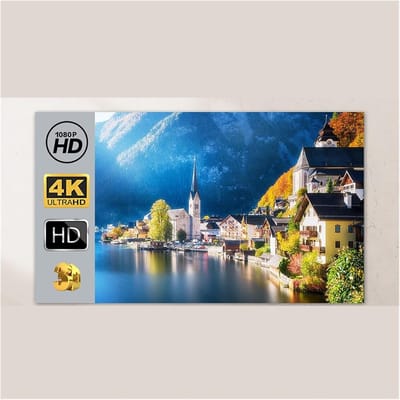 Projectiescherm - Beamerdoek - Thuisbioscoop - Omgevingslicht verwerping - 133 inch - Grijs