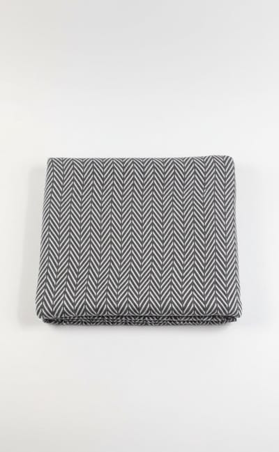 Afrodisias – Turkse hamamdoek – 100x180 cm – katoen – licht & sneldrogend – donkergrijs