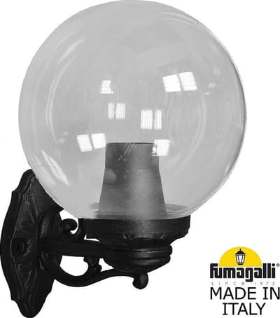 Klassieke Wandlamp met Grote Bol E27 Helder BISSO - Fumagalli