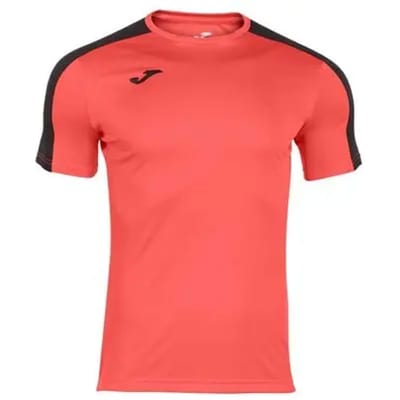 Joma Academy III Shirt Korte Mouw Kinderen - Fluo Oranje / Zwart | Maat: 96-104