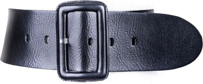 Vanzetti Leren Riem 80mm Fashion Waist Belt W100 Black Zwart