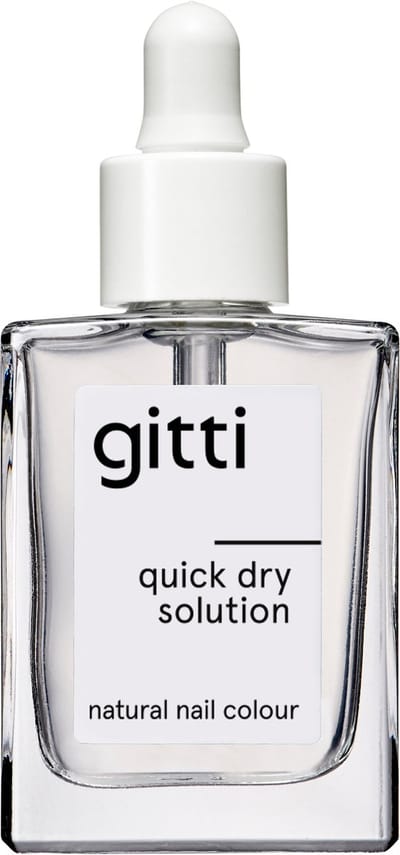 Gitti Quick Dry Solution - nagellak droger - droogt de nagellak sneller - minimaal 82% natuurlijk - 23 vrij - manicure - unieke, sterke vegan formule