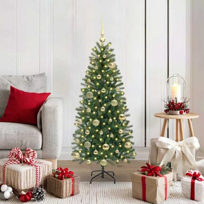 vidaXL - Kunstkerstboom - Groen - 120 - cm - PE - en - PVC